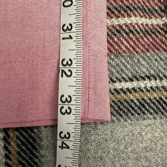 J CREW ⛵️ Men’s Rose Pink Slim Fit Flat Front Oxford Cloth Trousers - Size 32/34 - Picture 11 of 12